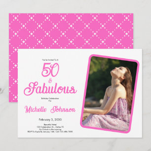 Invitation Cinquante & Incroyable Fête d'anniversaire 50 ans