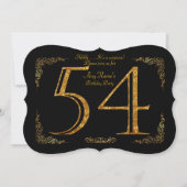 Invitation cinquante-quatrième, Gatsby de fête d'anniversaire (Devant)