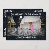 Invitation Cinquante Style Diner Mariage (Devant / Derrière)