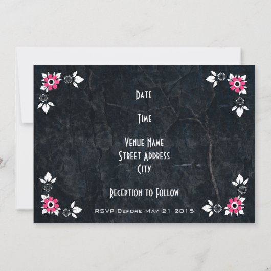 Invitation Cinquante Style Diner Mariage (Dos)