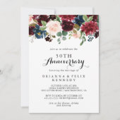 Invitation Cinquantième anniversaire de mariage - Calligraphi (Devant)