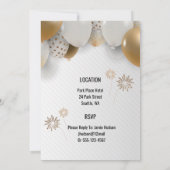 Invitation Cinquantième anniversaire de mariage doré (Dos)