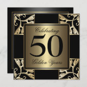 Invitation cinquantième anniversaire d'or (Devant / Derrière)