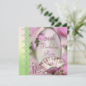 Invitation Cinquantième anniversaire fascinant de chaussures, (Debout devant)