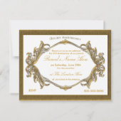 Invitation cinquantième Célébration d'anniversaire (Dos)