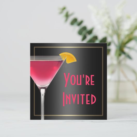 Invitation cinquantième Fête d'anniversaire (Debout devant)