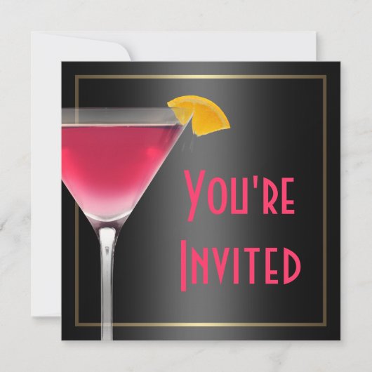 Invitation cinquantième Fête d'anniversaire (Devant)