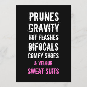 Invitation cinquantième Fête d'anniversaire - drôle pour elle