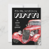 Invitation cinquantième Fête d'anniversaire pour les (Devant)