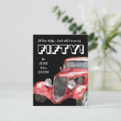 Invitation cinquantième Fête d'anniversaire pour les (Debout devant)