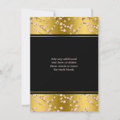 Invitation Cinquantième or de l'anniversaire | le |, (Dos)