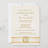 Invitation cinquantième Partie de Surpise d'anniversaire - (Dos)