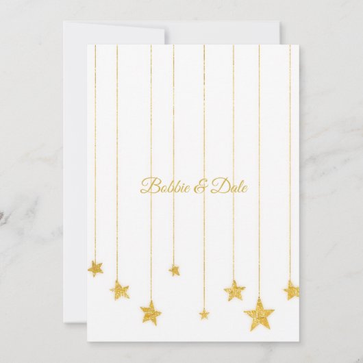 Invitation cinquantième Partie faite sur commande d'or (Dos)