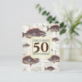 Invitation cinquantième Poissons allemands vintages de (Debout devant)