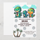 Invitation Cinquième anniversaire de Brian (Devant / Derrière)