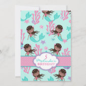 Invitation Cinquième anniversaire de la Sirène africaine (Dos)