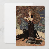 Invitation « Circé l'enchanteresse » par Edmund Dulac (Devant / Derrière)