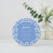 Invitation Circle Laurel Wreath Feuille Graduation Party (Debout devant)