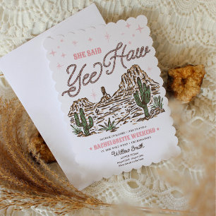 Invitation Circuit Bachelorette Far West Yee Haw
