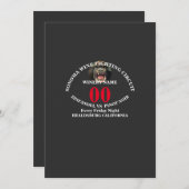 INVITATION CIRCUIT DE COMBAT DE VIN DE SONOMA ZINFANDEL VS PI (Devant / Derrière)