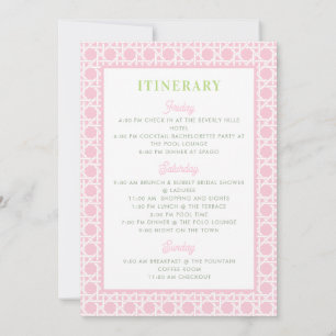 Invitation Circuit de l'enterrement de vie de jeune fille Cre