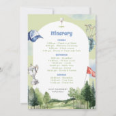 Invitation Circuit de week-end d'anniversaire de voyage de go (Dos)