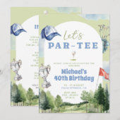 Invitation Circuit de week-end d'anniversaire de voyage de go (Devant / Derrière)