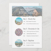 Invitation Circuit Mosaïque au bord de la mer (Devant / Derrière)