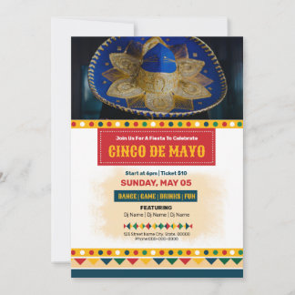 Invitation Circulaire Cinco De Mayo