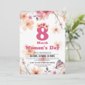 Invitation Circulaire d'invitation de la Journée des femmes (Debout devant)