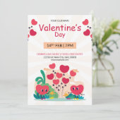 Invitation Circulaire d'invitation de la Saint-Valentin (Debout devant)