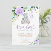 Invitation Circulation des éléphants par Baby shower Invitati (Debout devant)