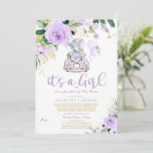 Invitation Circulation des éléphants par Baby shower Invitati (Debout devant)