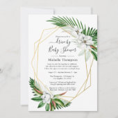 Invitation Circulation D'Été Géométrique Tropicale Florale Pa (Devant)