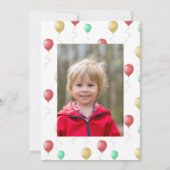 Invitation Circus Animaux et Big Top N'importe quel âge Photo (Dos)