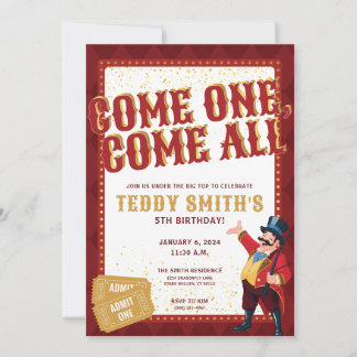 Invitation Circus Party