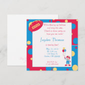 Invitation circuscopy, On fait exploser des ballons... (Devant / Derrière)