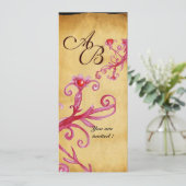 Invitation Cire à cacheter  Baies magiques monogramme,Parchem (Debout devant)