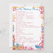 Invitation Cire d'abeille Aqua Fleur de framboisier Fleur sau (Dos)