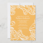 Invitation Cire d'abeille de blanc d'invitation de Fête de la (Devant)