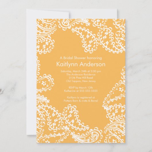 Invitation Cire d'abeille de blanc d'invitation de Fête de la (Devant)