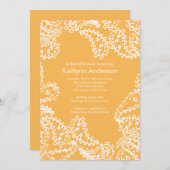 Invitation Cire d'abeille de blanc d'invitation de Fête de la (Devant / Derrière)