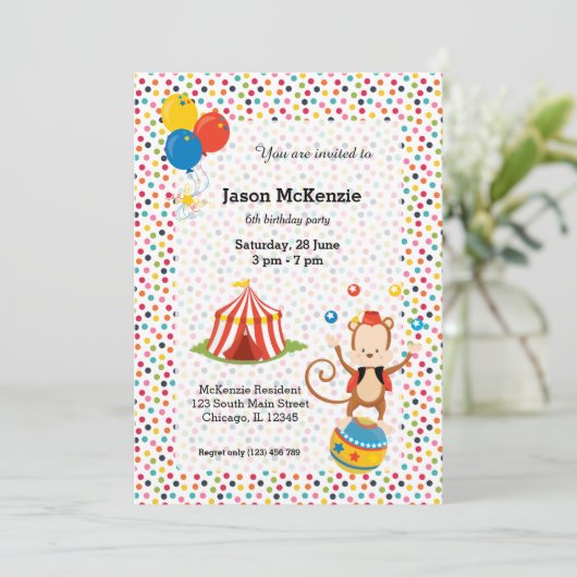 Invitation Cirque (Debout devant)