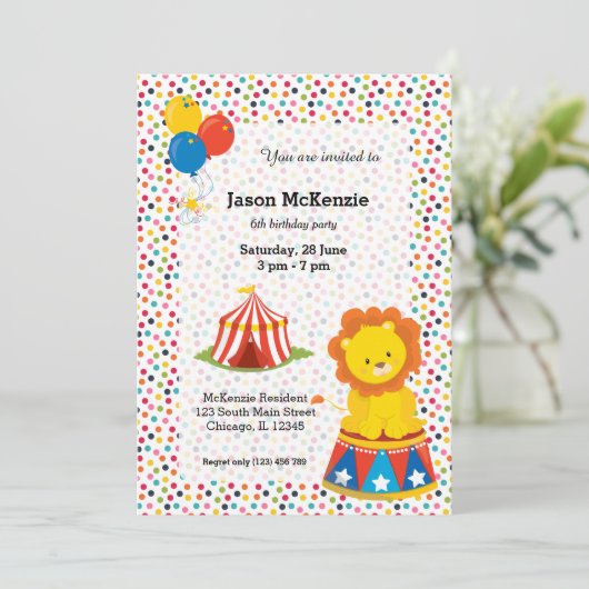 Invitation Cirque (Debout devant)