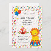 Invitation Cirque (Devant / Derrière)