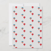 Invitation Cirque Carnaval Thème Anniversaire Fête (Dos)