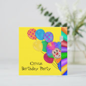 Invitation Cirque d'anniversaire Happy Clown (Debout devant)