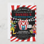 Invitation Cirque divertissant Enfants | Anniversaire du Carn (Devant)