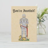 Invitation Cirque du Chevalier Médiéval Anglais 1430 (Debout devant)