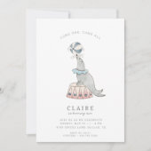 Invitation Cirque moderne pour enfants | Fête d'anniversaire  (Devant)